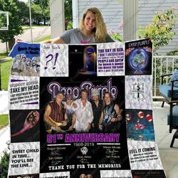 Bl Deep Purple Quilt Blanket 02 and Home Decor