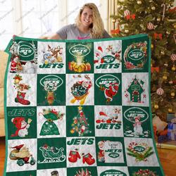Bl - Nyj Christmas Quilt Blanket and Home Decor