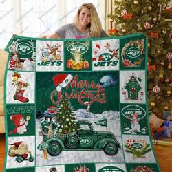 Bl Nyj Truck Quilt Blanket and Home Decor