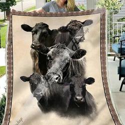 Black Angus Cows O Quilt Oe and Home Decor