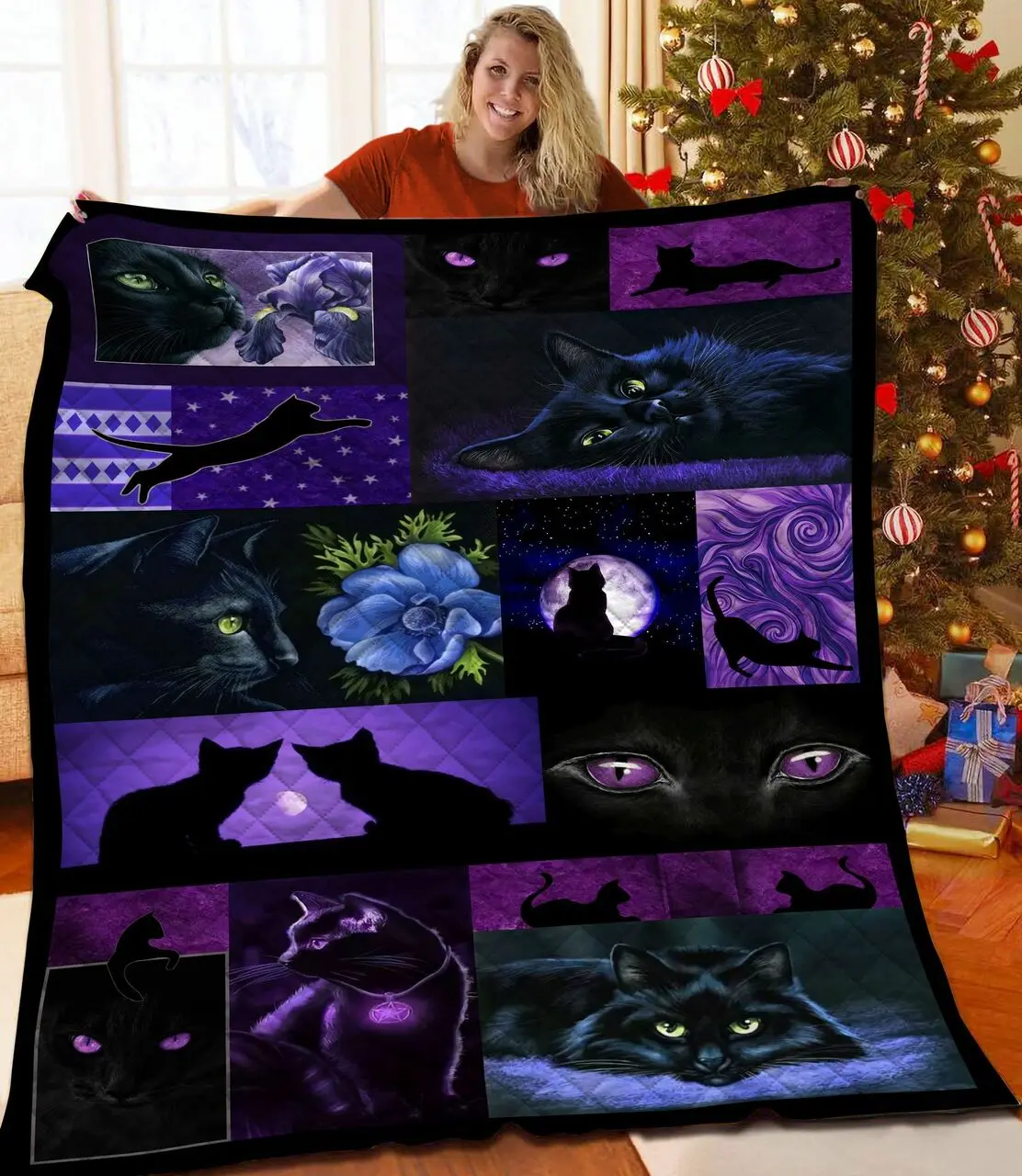 Black Cat Jfj Quilt Wa and Home Decor