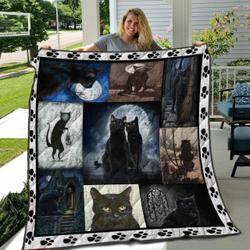 Black Cat Magic NTTH011298 3D Customized Quilt and Home Decor