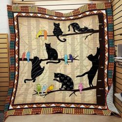 Black Cat Quilt Blanket ABC07112653 and Home Decor