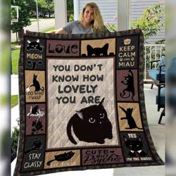 Black Cat Quilt Blanket ABC07112726 and Home Decor