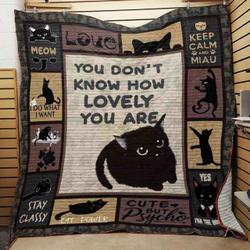 Black Cat Quilt Blanket ABC07112734 and Home Decor