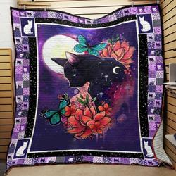 Black Cat Quilt Blanket ABC07112771 and Home Decor