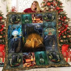 Black Cat So Great 3D Customized Quilt and Home Decor