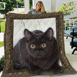 Black Cat ZV10NDC NTTH011298 3D Customized Quilt and Home Decor