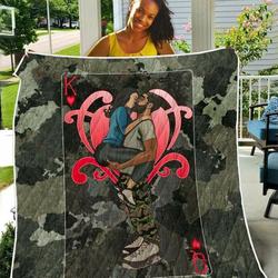 Black Couple TH2309104CL Quilt Blanket and Home Decor