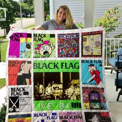 Black Flag Albums Quilt Blanket Ver13 and Home Decor