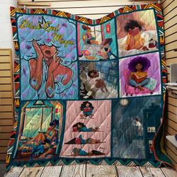 Black Girl Magic Quilt Xlc and Home Decor