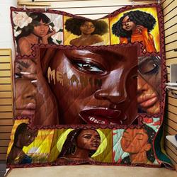 Black Girl Melanin Ee13357 Quilt Inkp0108 and Home Decor