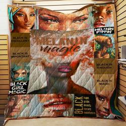 Black Girl Melanin Magic Ee14366 Quilt Inkp0108 and Home Decor