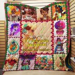 Black Girl Melanin Poppin Black Live Matter DHCDHC DT1810 Quilt Blanket and Home Decor