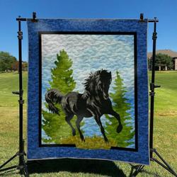 Black Horse DHCKL0909 Quilt Blanket and Home Decor