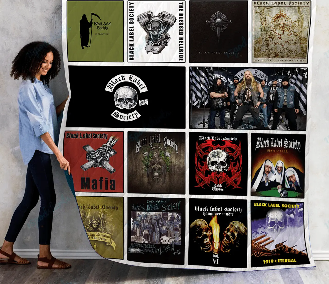 Black Label Society Albums Quilt Blanket Ver14 and Home Decor