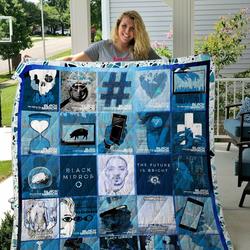 Black Mirror Quilt Blanket and Home Decor