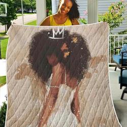 Black Naptural Art TH2309136CL Quilt Blanket and Home Decor