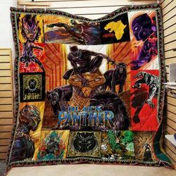 Black Panther African Themed Quilt Blanket  Quilt and Home Decor