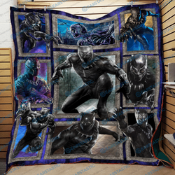 Black Panther Quilt Blanket and Home Decor