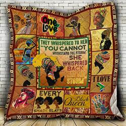 Black Queen Cl18100091Mdq Quilt Blanket and Home Decor