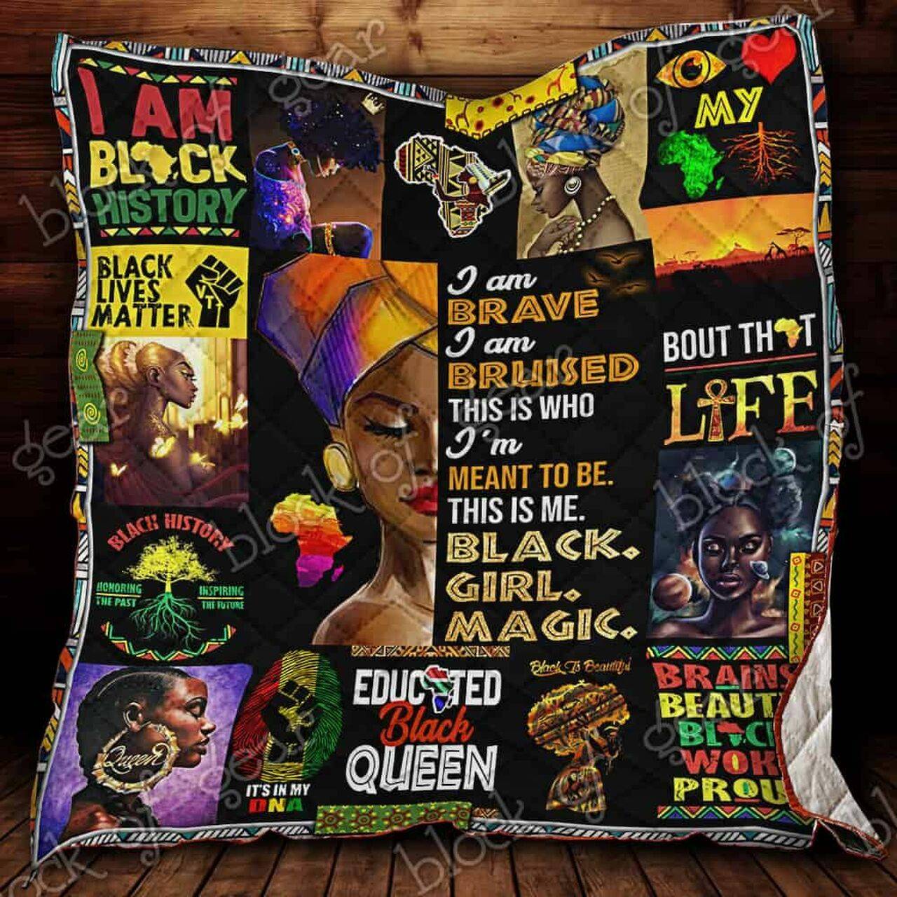 Black Woman Cl19100138Mdq Quilt Blanket and Home Decor