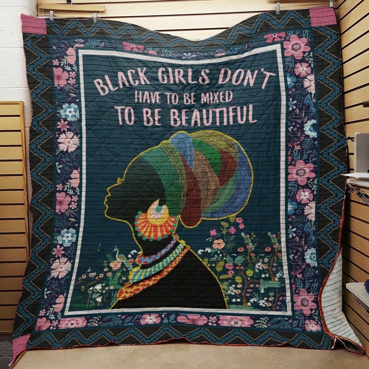 Black Woman Quilt Blanket ABC07114170 and Home Decor