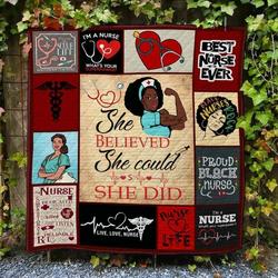 Black Women DHCDHC DT2210 Quilt Blanket 4 and Home Decor