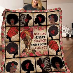 Black Women Quilt Blanket C9B060601Ta and Home Decor