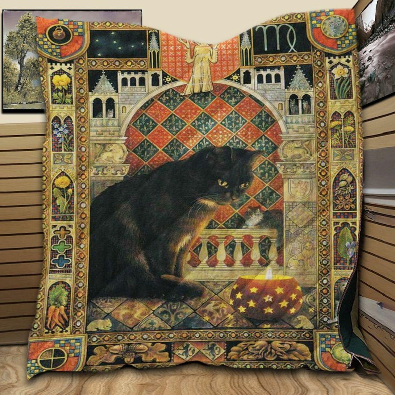 Blackcat Egypt GF3 3D Customized Quilt and Home Decor