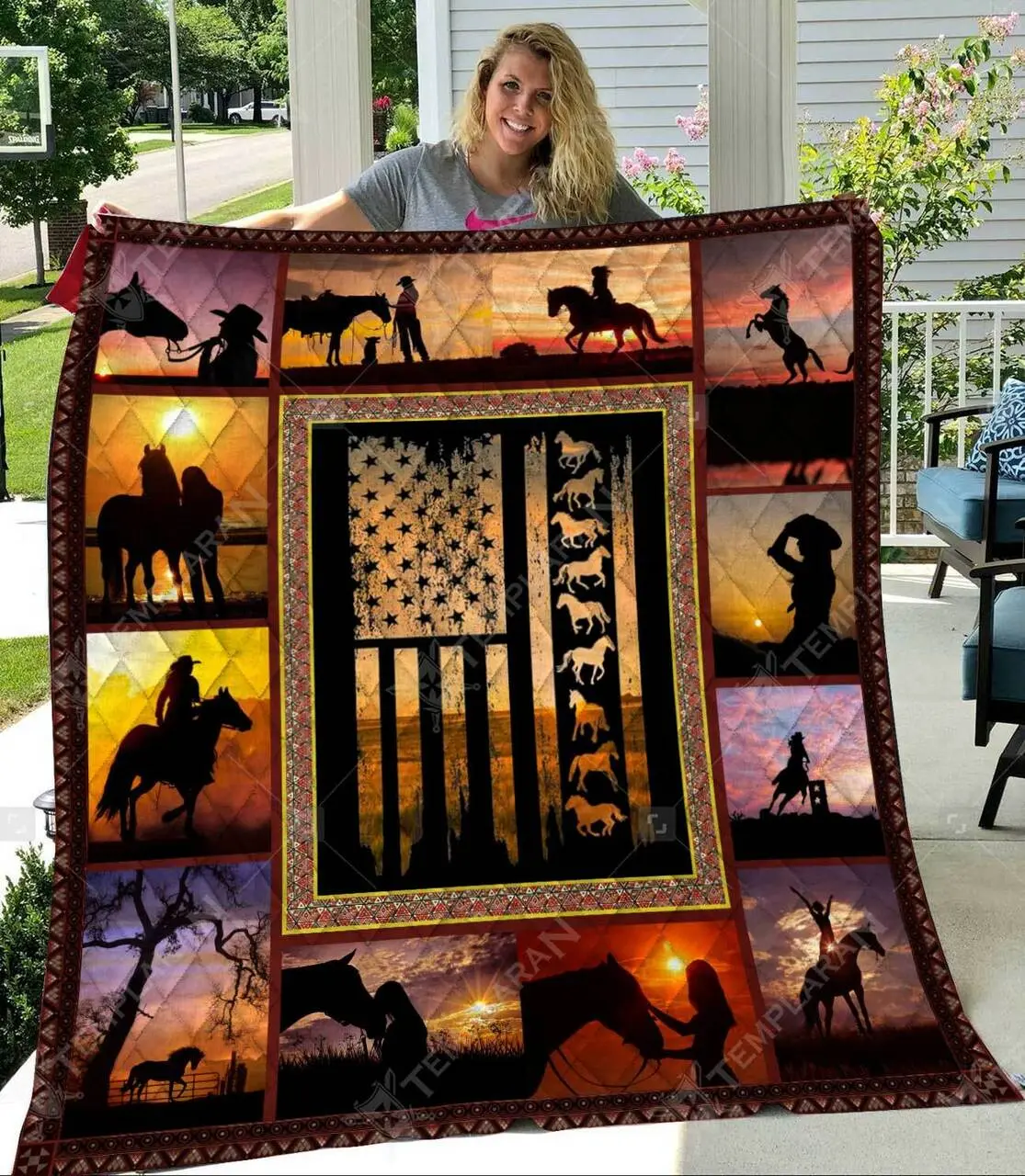 Blanket 3D Printing Pm-Qct160 Quilt and Home Decor