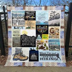 Blessed Are The Curious For They Shall Have Adventures Pk270508 Quilt Blanket and Home Decor