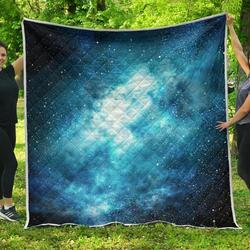 Blue Sky Universe Galaxy Space Cl17100136Mdq Quilt Blanket and Home Decor