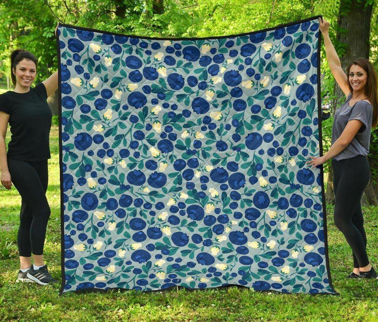 Blueberry Design Pattern DHCDHC DT1910 Quilt Blanket and Home Decor