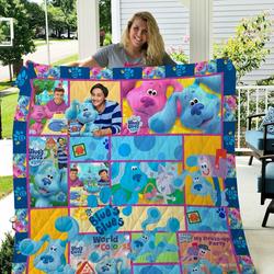 BlueS Clues Tv Show Quilt Blanket - Best Gifts For Fans, Birthdays and Home Decor