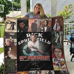 Bm - Rick Springfield Quilt Blanket and Home Decor