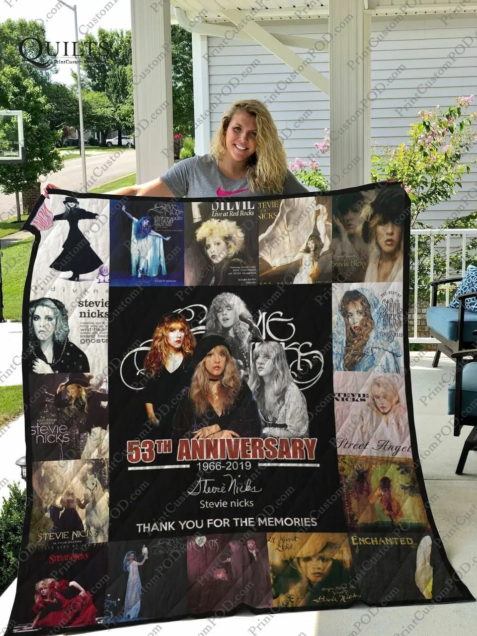 Bm Stevie Nicks Quilt Blanket and Home Decor