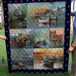 Boat Quilt and Home Decor