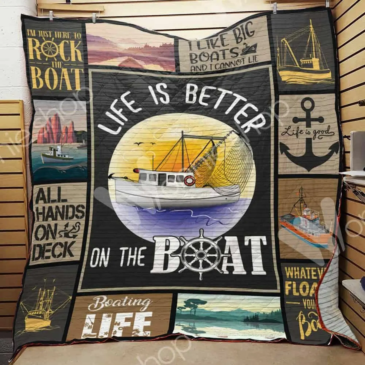 Boating Quilt Blanket Dhc0302794Td and Home Decor
