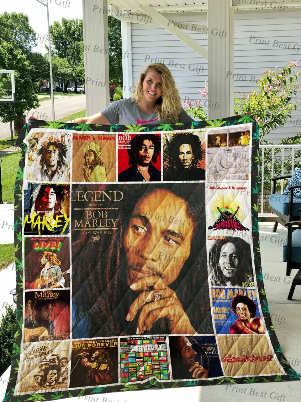 Bob Marley Albums Cover Poster Quilt Blanket and Home Decor