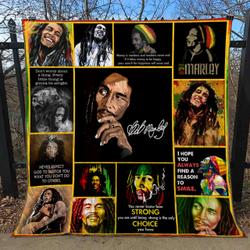 Bob Marley Memories Bt Quilt and Home Decor