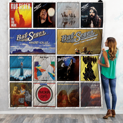 Bob Seger Albums Quilt Blanket 02 and Home Decor