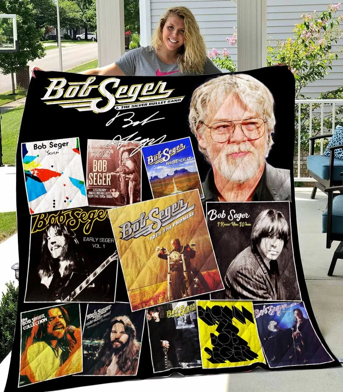 Bob Seger Vr1 New Quilt Blanket and Home Decor