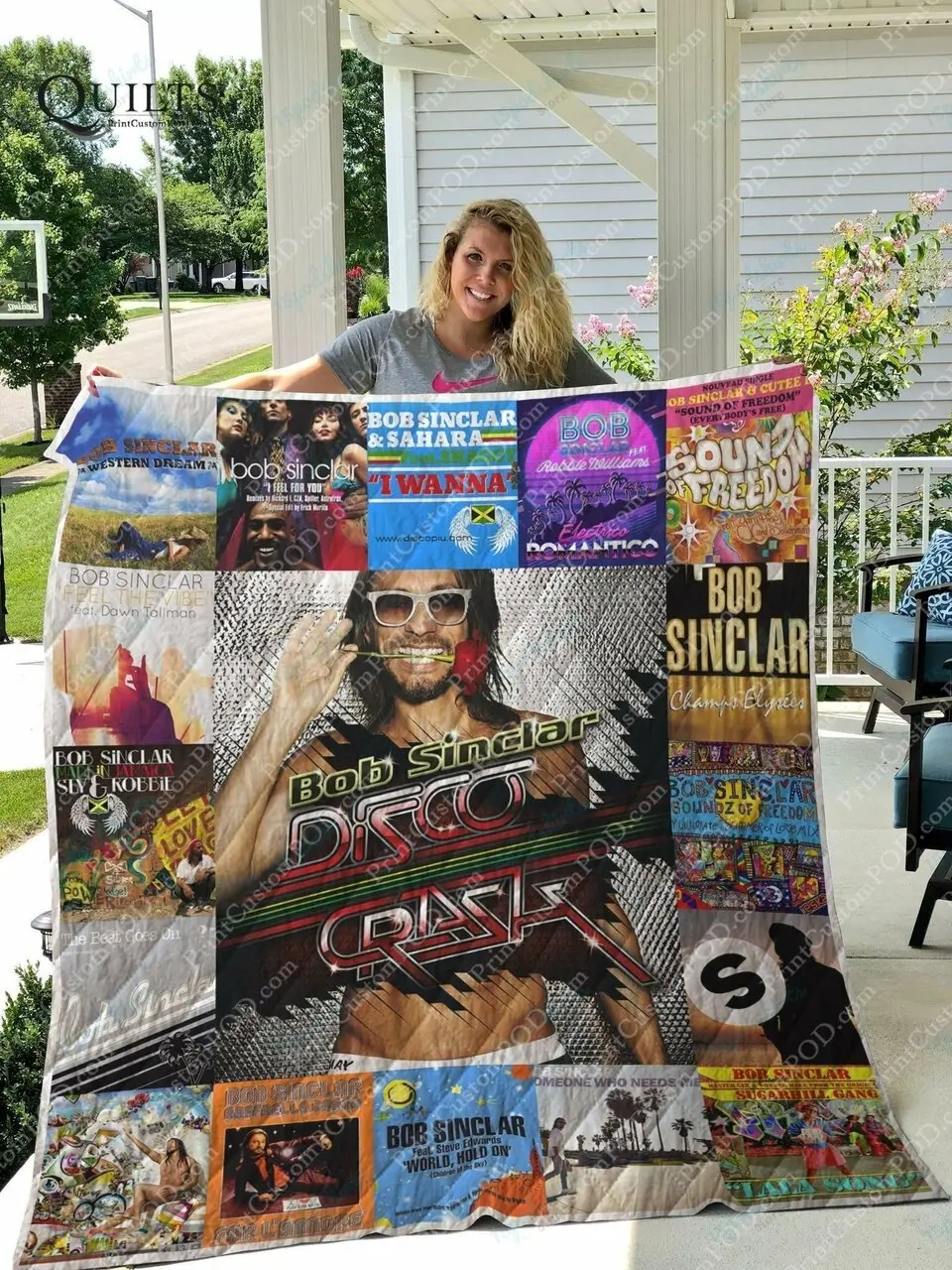 Bob Sinclar Albums Quilt Blanket For Fans Ver 17 and Home Decor