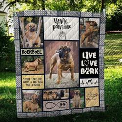 Boerboel Pawsome Cl10100057Mdq Quilt Blanket and Home Decor