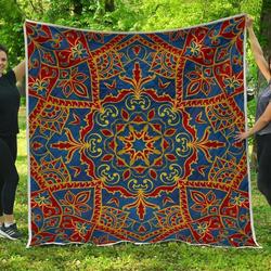 Bohemian Indian Mandala Cl17100149Mdq Quilt Blanket and Home Decor