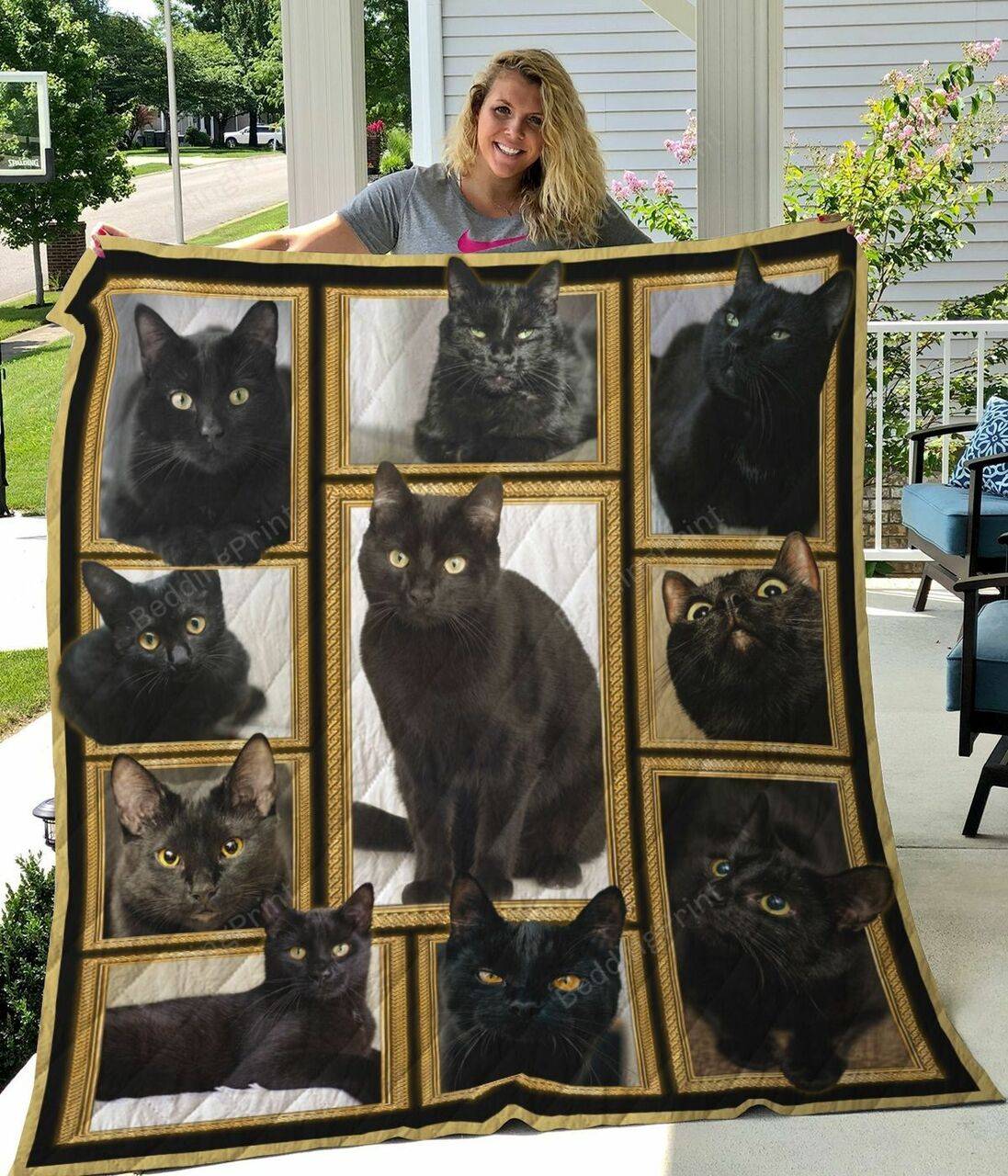 Bombay Cat Quilt Blanket Great Customized Gifts For Birthday Christmas Thanksgiving Perfect Gifts For Cat Lover and Home Decor