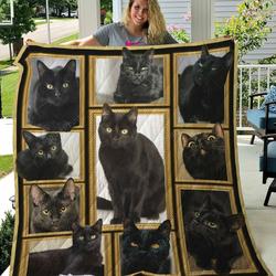 Bombay Cat Quilt Blanket Great Customized Gifts For Birthday Christmas Thanksgiving Perfect Gifts For Cat Lover and Home Decor