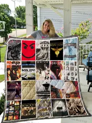 Bon Jovi Albums Cover Poster Quilt 4 and Home Decor