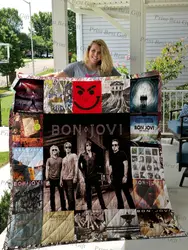 Bon Jovi Poster Quilt 2 and Home Decor
